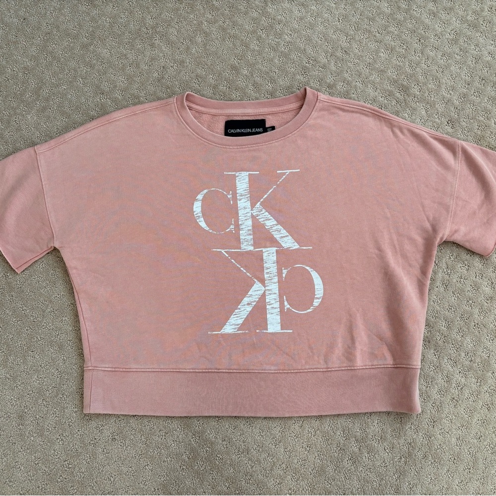 Calvin Klein Pink Crew Neck Sweater NWOT